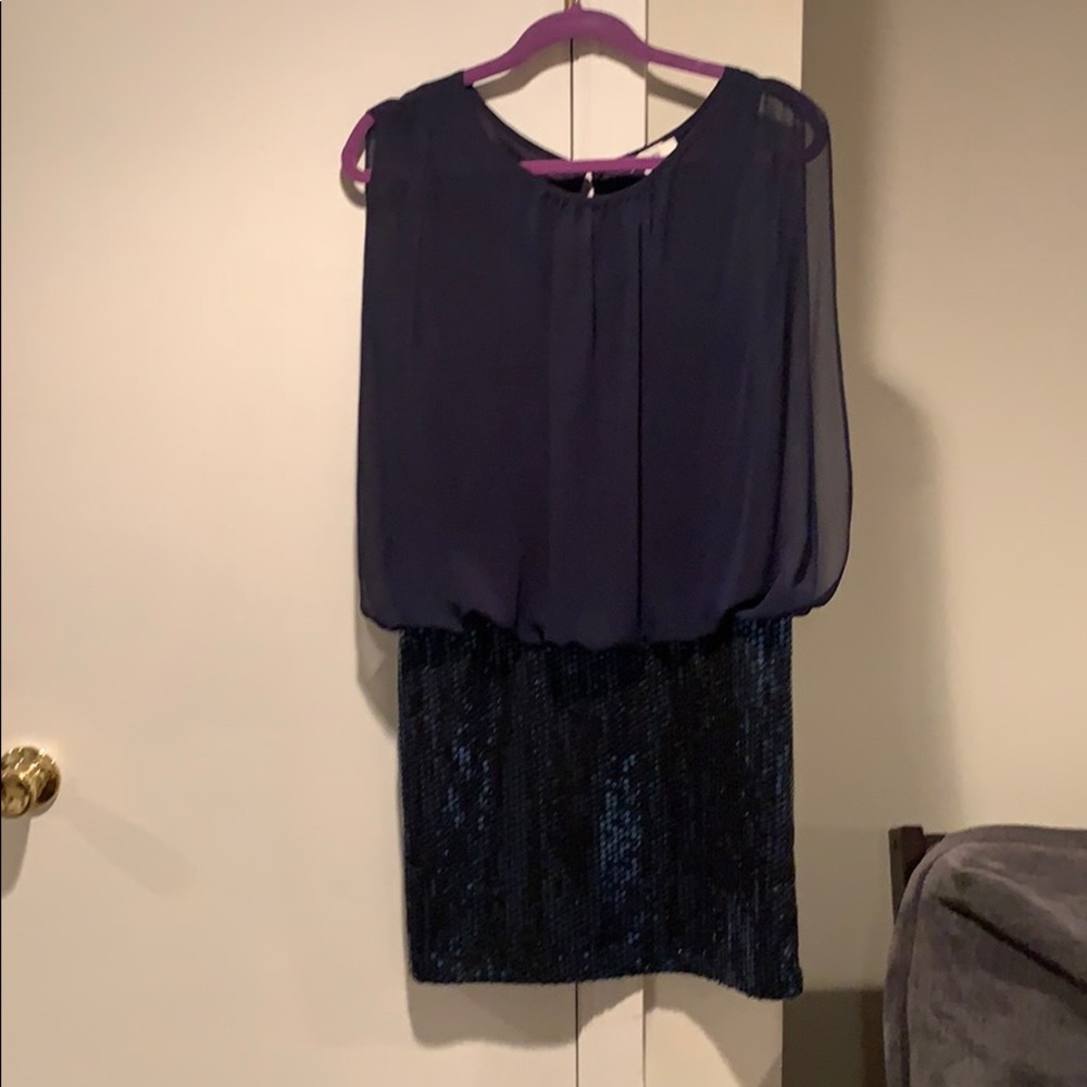 BouBou mini dress with sequin bottom